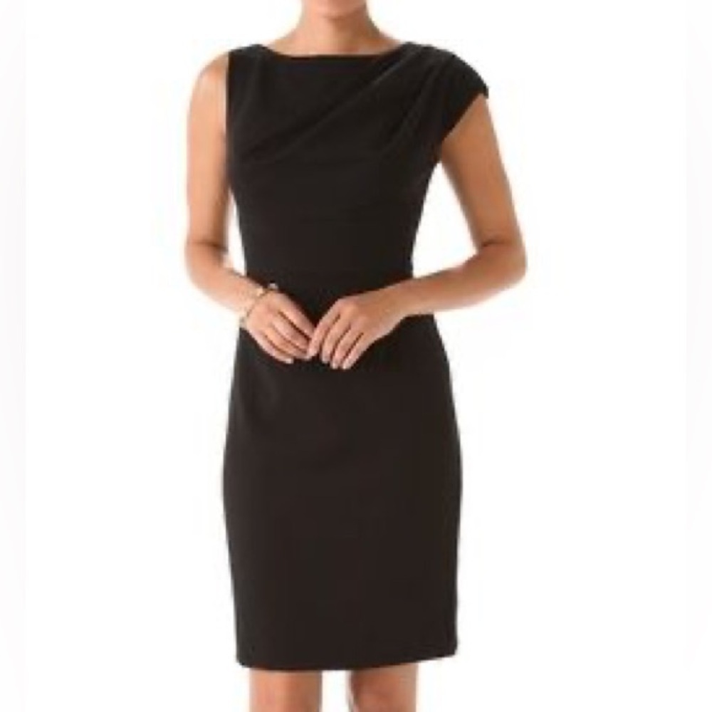 Black Halo Alexander Sheath Dress in Black